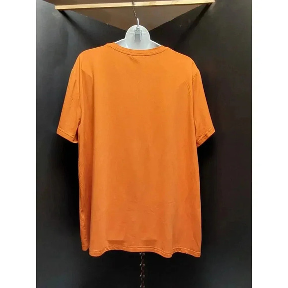 LADIES 1X Blouse Tshirt style "Made in the 70's" Halloween Orange Fall Hippy - Picture 3 of 5